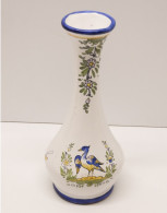 -JOLI ANCIEN VASE CERAMIQUE FAIENCERIE D'ART D'ANGOULEME LE RENOLEAU OISEAU   E - Angoulême/Le Renoleau (FRA)