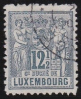 Luxembourg    .  Y&T   .  52  .  Perf.  11½ X 12   .   (o)   .    Oblitéré Avec Une Charnière Sur Le Dos - 1882 Allegorie