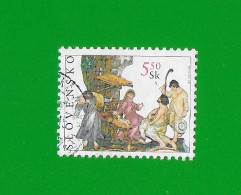 SLOVAKIA REPUBLIC 2001 Gestempelt°Used/Bedarf  MiNr. 413  #  "Weihnachten" - Used Stamps