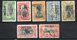 Col33 Congo Belge  1908 N° 40 à 47 Oblitéré Cote : 68,00€ - Used Stamps