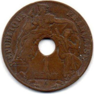 MA 23126  /  Indochine- Indochina 1 Cent 1917 A TB+ - Indochina Francesa