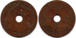 MA 23130  /  Indochine- Indochina 1 Cent 1922 A B+ - Indochine