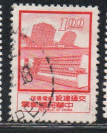 CHINA REPUBLIC CINA TAIWAN FORMOSA 1972 PROGRESS OF COMMUNICATIONS SYSTEM ELECTRONIC MAIL SORTER 1$ USED USATO OBLITERE' - Usati