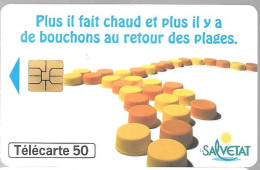 CARTE-PUBLIC-50U-F773-SO3-JG-07/97-SALVETAT-V°-DN°Série A 77112501-Variété Nurerotation Décalé A TrèsGauche-Utilisé-TBE- - 1997