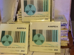Ampex - Bobina Nastro Professionale Audio / Video Lotto Di 10 Pezzi - 35mm -16mm - 9,5+8+S8mm Film Rolls