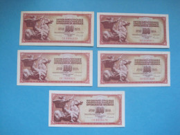 Yugoslavia Lot 4 Banknotes 100 Dinara 1986 - Yougoslavie