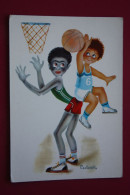 Old Spanish Postcard - BASKETBALL   - Sport Serie - Humour - Pallacanestro