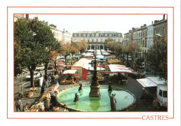Delcampe - CPM 81 (Tarn) Castres - Jour De Marché Sur La Place Jean-Jaurès TBE - Märkte