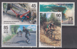 Cuba 2019 Extreme Sports, Mint Never Hinged Complete Set - Ungebraucht