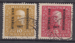 Bosnia And Herzegovina Under Austrohungarian Protectorate 1917 Mi#119-120 Used - Used Stamps
