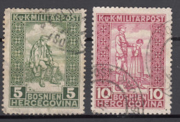 Austria Occupation Of Bosnia 1916 Mi#98-99 Used - Usati