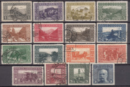 Austria Occupation Of Bosnia 1906 Pictorials Mi#29-44 Used - Used Stamps