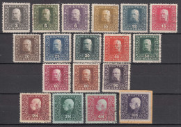 Austria Occupation Of Bosnia 1916 Mi#99-116 Used - Used Stamps