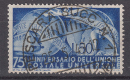 Italy Republic 1949 UPU Sassone#599 Mi#772 Used - 1946-60: Afgestempeld