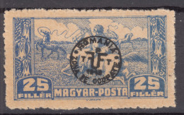 Hungary Debrecen Debreczin 1920 Second Issue, Ordinary Paper Mi#84 X, Mint Hinged  - Debreczin