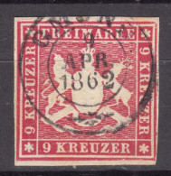 Germany States Wurttemberg 1860 Mi#9 X Used - Oblitérés