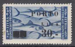 Istria Litorale Yugoslavia Occupation, Porto 1946 Sassone#19 Overprint II, Mint Never Hinged - Joegoslavische Bez.: Istrië