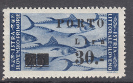 Istria Litorale Yugoslavia Occupation, Porto 1946 Sassone#19 Overprint II, Mint Never Hinged - Joegoslavische Bez.: Istrië