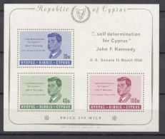 Cyprus, John F. Kennedy 1965 Mi#Block 3 Mint Never Hinged - Nuovi