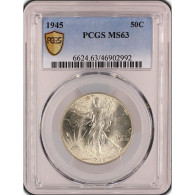 Monnaie Gradée PCGS MS63-Etats-Unis Demi Dollar 1945 Philadelphie - Colecciones