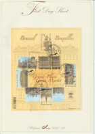 Belgium First Day Sheet 2011-19 Promotion Of Philately - Famous City Centers - The Grand Place At Brussels - Mi Bl 161 - Briefe U. Dokumente
