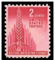 1943 USA Allied Nations Stamp Sc#907 Olive Branch Hand World War WWII - Nuevos