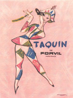Lot De 5 Cartes Parfumées - PARFUM - Forvil "Taquin - Poème", Bourjois "Glamour", Piver "Ciel D'Eté", Lasèque.. - Modernas (desde 1961)