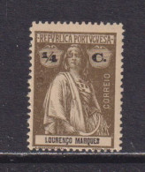 LOURENCO MARQUES - 1914 Ceres 1/4c  Hinged Mint - Lourenco Marques