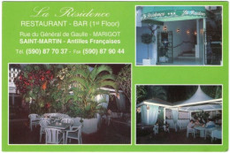 971. Gf. SAINT-MARTIN. Marigot. Restaurant-Bar La Résidence. 3 Vues - Saint Martin