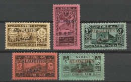 ALAOUITES TAXE  N° 6 à 10 NEUF**  SANS CHARNIERE  / Hingeless / MNH - Autres & Non Classés