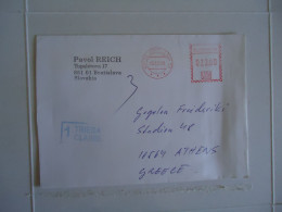 SLOVAKIA   COVER WITH STAMPS   MACHINE POSTMARK  2008 - Autres & Non Classés