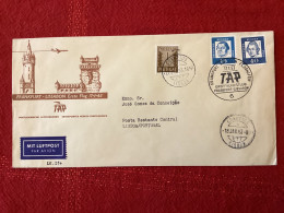 TAP Frankfurt Lisboa 1963 - Erstflug Primo Volo 1er Vol Flight - Lisbonne - Poststempel (Marcophilie)