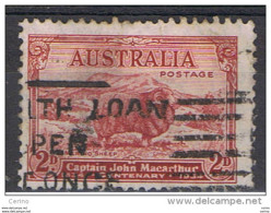 AUSTRALIA:  1934  MERINOS  -  2 P. USED  STAMP  -  YV/TELL. 97 - Gebraucht