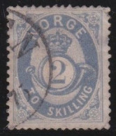 Norway      .    Y&T    .   17  (2 Scans)         .   O     .    Cancelled .  Hinged - Used Stamps