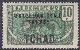 Chad 1924 - Definitive Stamp: Leopard - With Black Overprint Mi 23a * MH [1715] - Unused Stamps