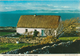 Thatched Cottage On The Aran Islands, Co. Galway, Ireland - Galway