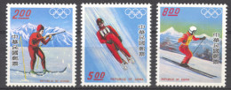 Taiwan, 1976, Olympic Winter Games Innsbruck, Sports, MNH, Michel 1121-1123 - Unused Stamps