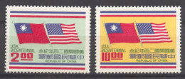 Taiwan, 1976, Bicentennial Of The USA, Flags, MNH, Michel 1140-1141 - Ongebruikt