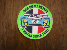 Le Mans 1973 - Matra Simca - Shell - Sticker - Andere & Zonder Classificatie