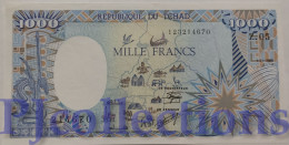 CHAD 1000 FRANCS 1989 PICK 10Aa AU/UNC - Tschad