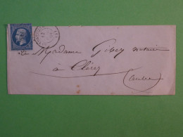 BU20 FRANCE BELLE LETTRE 1860 LANDREVILLE  A CLERY +N°14 ++ AFF .INTERESSANT+ - 1853-1860 Napoléon III.