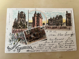 Bruxelles  Souvenir De Bruxelles  LITHO    Anstalt Rosenblatt Frankfurt - Brüssel (Stadt)