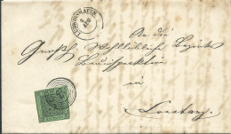 ALLEMAGNE LETTRE 5F LUDWIGSHAFFEN POUR CONSTANCE DE 1856  LETTRE COVER - Lettres & Documents