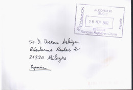 ALCORCON SUC 2 CON FRANQUEO PAGADO EN OFICINA - Lettres & Documents