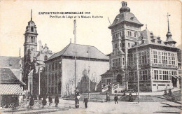 BELGIQUE - EXPOSITION DE BRUXELLES 1910 - Pavillon De Liége Et La Maison Rubens  - Carte Postale Ancienne - Expositions Universelles