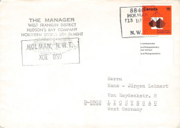 CANADA - MAIL 1973 HOLMAN, NWT > GERMANY / ZG132 - Storia Postale