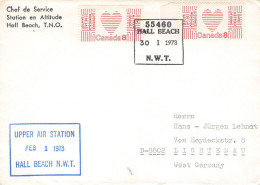 CANADA - MAIL 1973 HALL BEACH, NWT > GERMANY / ZG134 - Brieven En Documenten