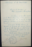 DOCUMENT PUY DE DOME / LES ECHANDELYS POSE DE LA LIGNE DU PORTEUR DE DEPECHES 1919 - Manuscrits