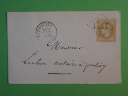 BU20 FRANCE BELLE LETTRE 1868 GYE A POLISY  + N° 28  ++ AFF .INTERESSANT+ - 1863-1870 Napoléon III Lauré