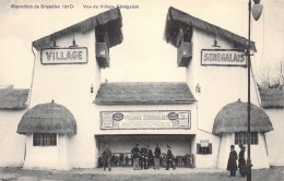 BELGIQUE - EXPOSITION DE BRUXELLES 1910 - Vue Du Village Sénégalais- Carte Postale Ancienne - Expositions Universelles